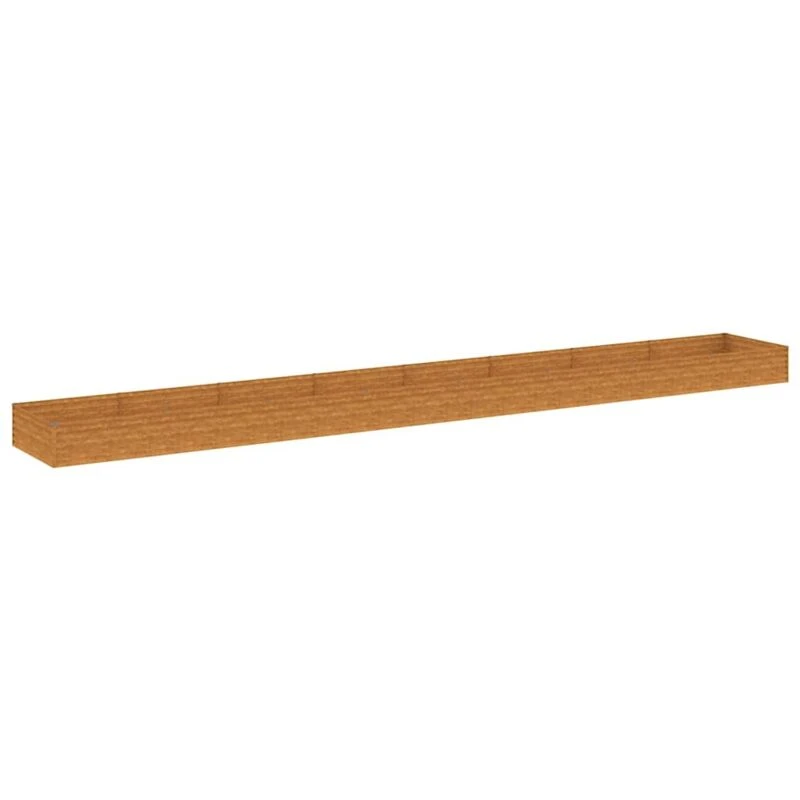 Image of vidaXL Garden Raised Bed 770x100x36cm Corten Steel, Brown 151999