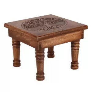Image of Large Tree of Life Carved Altar Table