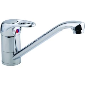 image of Wickes Messina Mono Mixer Kitchen Sink Tap Chrome Finish