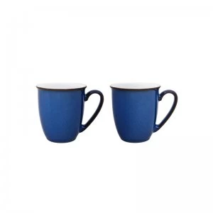 image of Denby Imperial Blue 2 Piece Mug Set