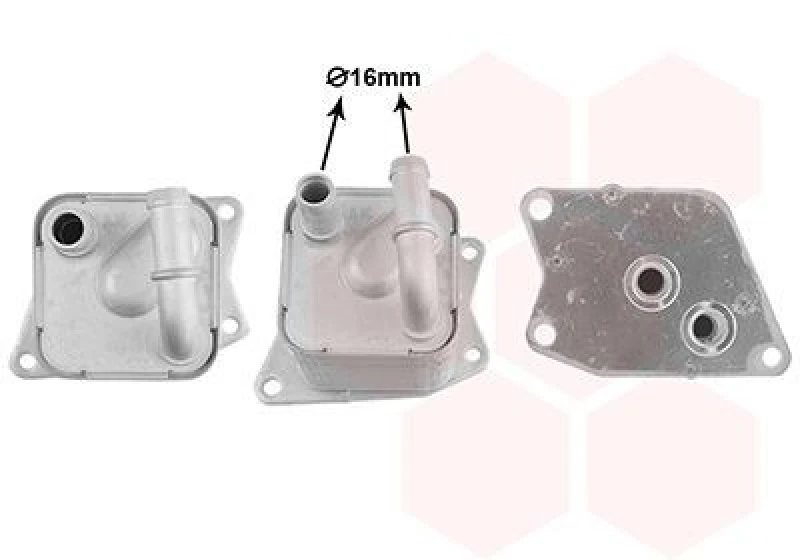 Image of VAN WEZEL Automatic transmission oil cooler VAN WEZEL 59013715