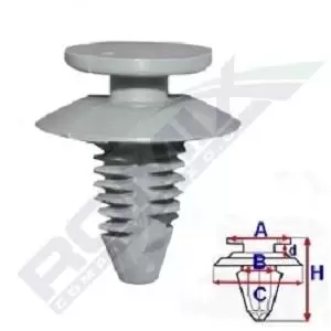 Image of ROMIX Clip C60371 FIAT,Doblo Kombi (119_, 223_),DUCATO Kasten (290),DUCATO Kasten (230L),Doblo Kombi (263_),DUCATO Panorama (290)