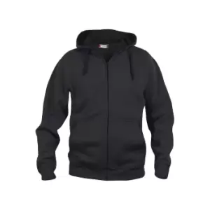 Image of Clique Mens Basic Full Zip Hoodie (3XL) (Black)