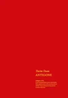 Image of Tacita Dean : Antigone