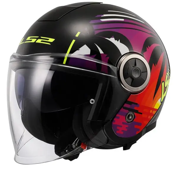 Image of LS2 OF620 Classy Palm Black Jet Helmet Size M