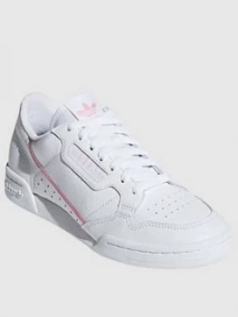Image of Adidas Originals Continental 80 W - White/Pink