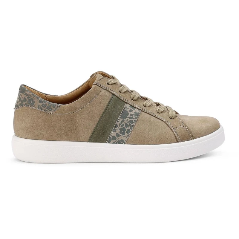 Image of Hotter Womens Wide Fit 'Switched' Trainers in Khaki Size: 5 Khaki Female 5