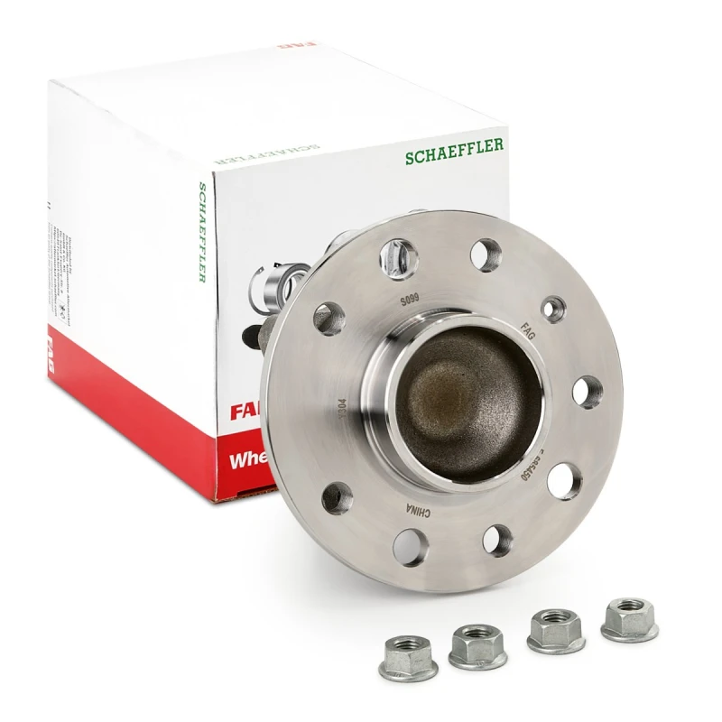 Image of FAG 713 6443 30 Wheel bearing kit Photo corresponds to scope of supply, with integrated ABS sensor Wheel Bearing Kit (654)