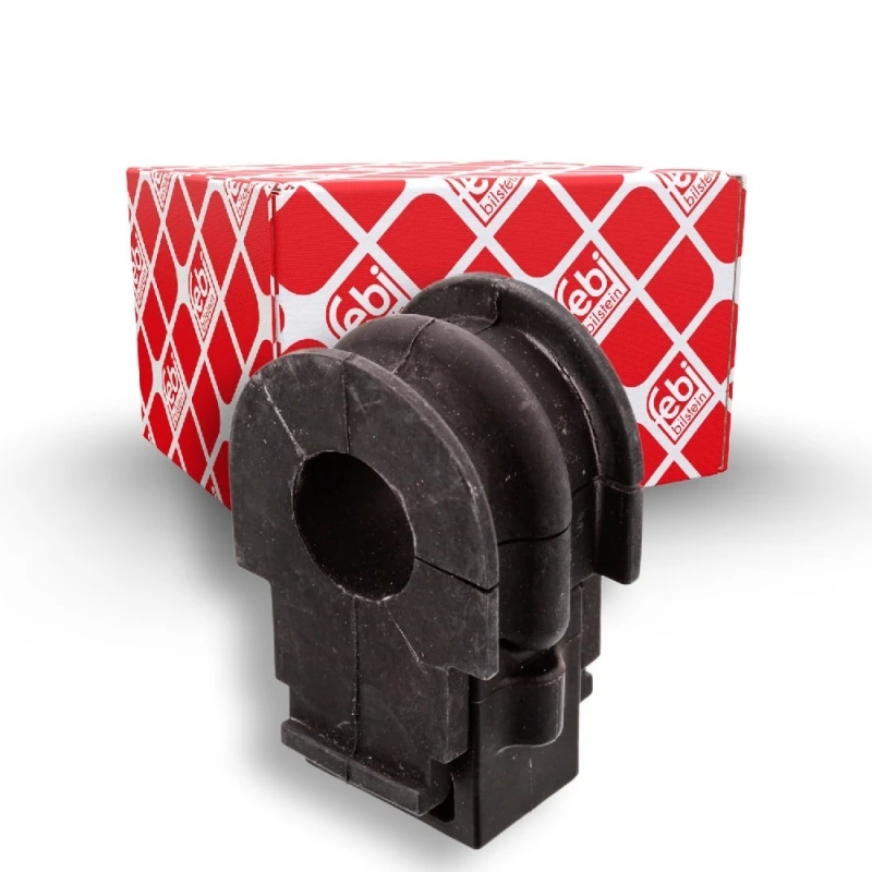 Image of FEBI BILSTEIN 42549 Stabilizer Bushes Front Axle, Rubber Rubber Anti-roll Bar Bush Kit (1334)