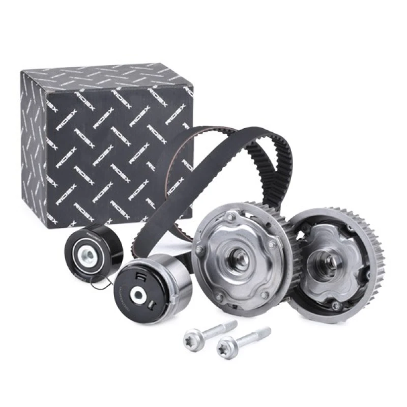 Image of RIDEX 307T0469 Timing belt kit Number of Teeth: 146, with camshaft adjustment Timing Belt Kit (307)