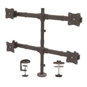 image of Startech Desk Mount Quad Monitor Arm Steel