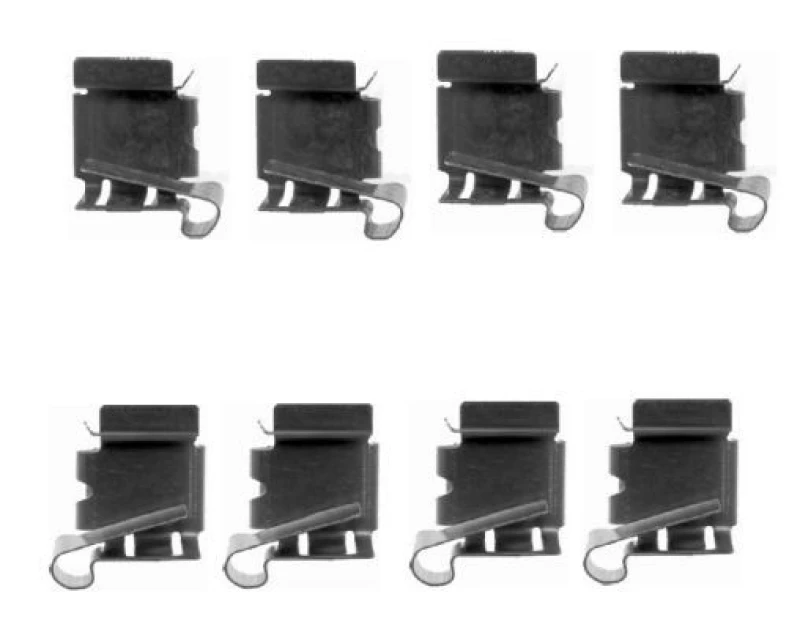 Image of HELLA Brake pad fitting kit HELLA 8DZ 355 203-871