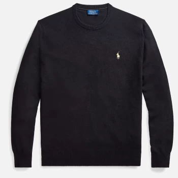 Polo Ralph Lauren Mens Gold Polo Player Jumper - Black/Gold - XL