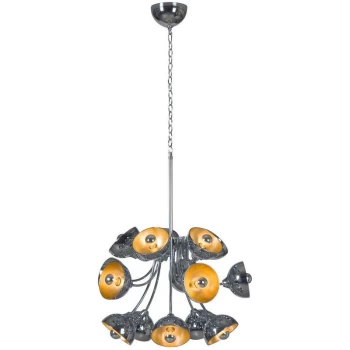 Linea Verdace Lighting - Linea Verdace Goldfing 15 Light Spherical Pendant Ceiling Light Chrome