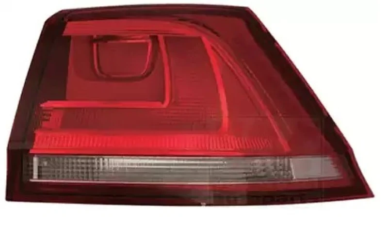 Image of VAN WEZEL 5767922 Rear light Outer section, with bulb holder, Right Combination Rearlight (391)