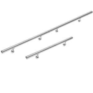 Image of Handrail 3Pcs Set Stainless Steel 3m Wall-Mounted