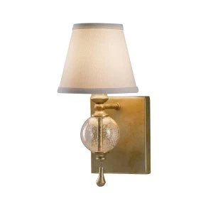 Image of 1 Light Indoor Candle Wall Light Oxidized Silver Leaf, E14