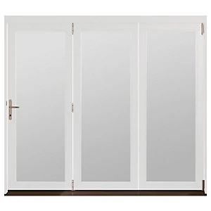 Image of Jeld-Wen Bedgebury Finished Solid Hardwood Patio Bifold Door Set White - 2094 x 1794 mm