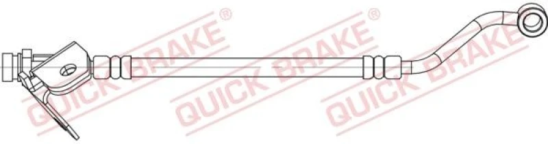 Image of QUICK BRAKE Brake hose QUICK BRAKE 58.015X