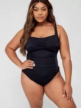 image of DORINA Dorina Fiji Shaping Swimsuit, Black, Size 20, Women