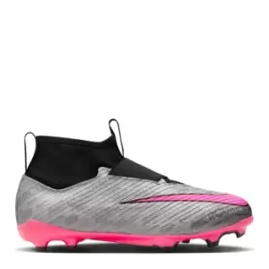 Nike Mercurial Superfly Pro DF FG Junior Football Boots - Silver