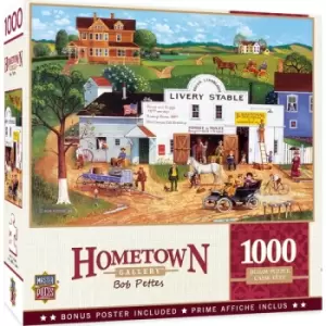 Image of Masterpieces Puzzle Hometown Gallery Changing Times Puzzle 1000 piece jigsaw puzzle