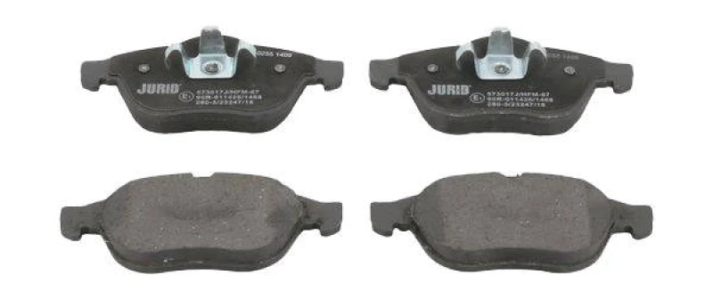 Image of JURID 573017J Brake pad set not prepared for wear warning indicator, without accessories Brake Pad Set,disc brake (402)