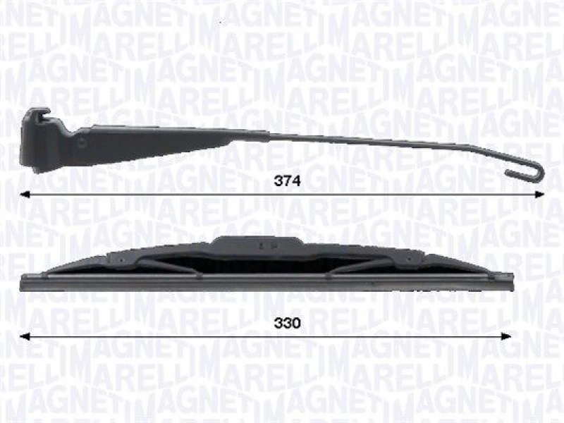 Image of MAGNETI MARELLI Wiper arm set MAGNETI MARELLI 000723180435