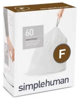 Image of simplehuman Bin Liner Code F 3 x 20 Pack 60 Liners