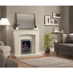 image of Midland Manila Micro marble Fire surround