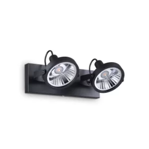 Glim 2 Light Ceiling Light Black