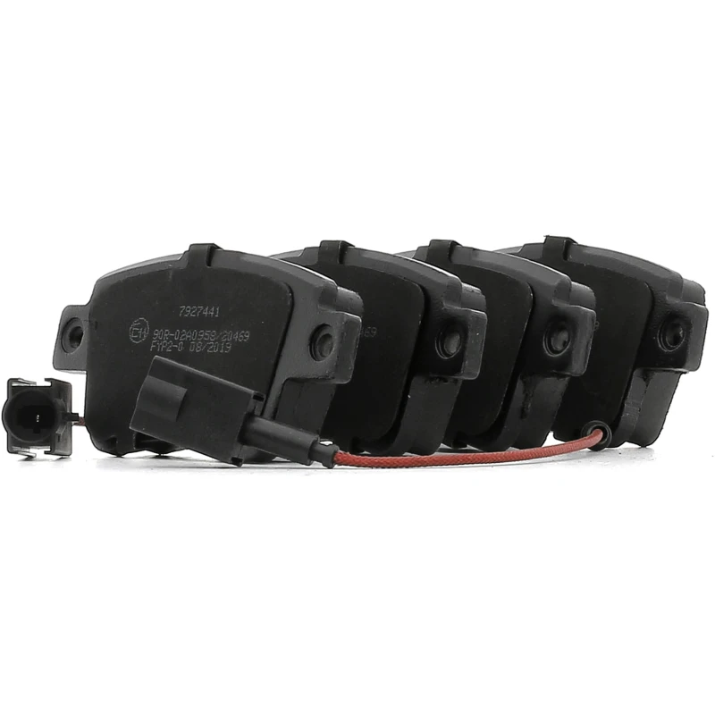 Image of STARK SKBP-0011327 Brake pad set Rear Axle, incl. wear warning contact, with accessories, with brake caliper screws Brake Pad Set,disc brake (402)