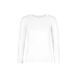Image of B&C Womens/Ladies #E190 LSL Top (L) (White)