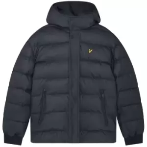 Image of Lyle & Scott Mens Rubberised Hooded Puffer Jacket L - Chest 40-42' (101-106cm)
