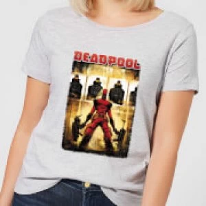Image of Marvel Deadpool Target Practice Womens T-Shirt - Grey - 3XL