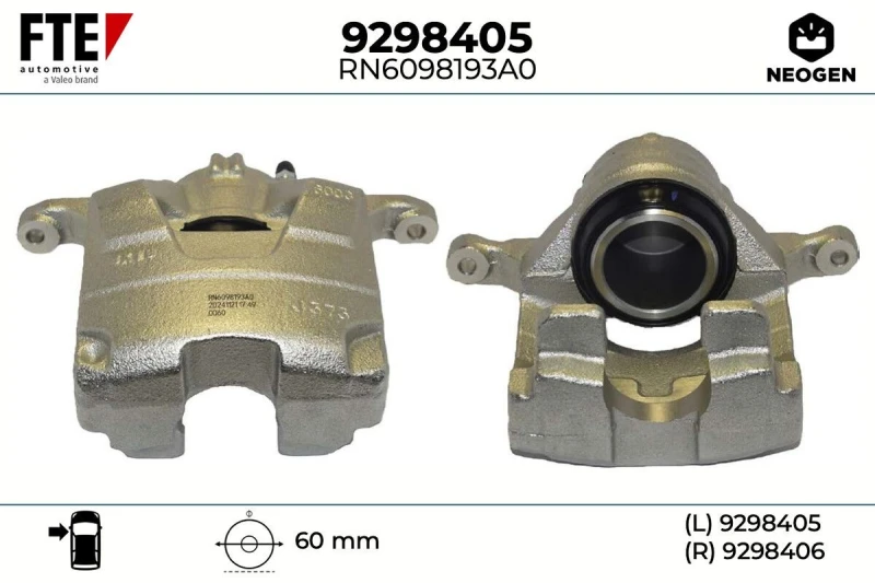 Image of Brake caliper FTE 9298405