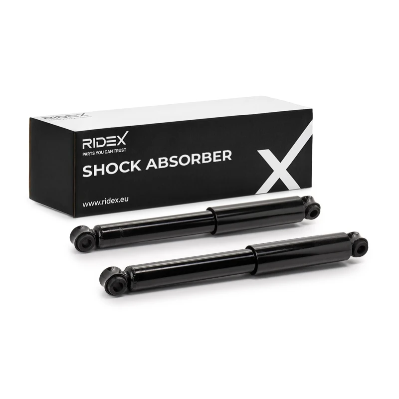 Image of RIDEX 854S21253 Shock absorber Gas Pressure, Twin-Tube, Telescopic Shock Absorber, Bottom eye Shock Absorber (854)