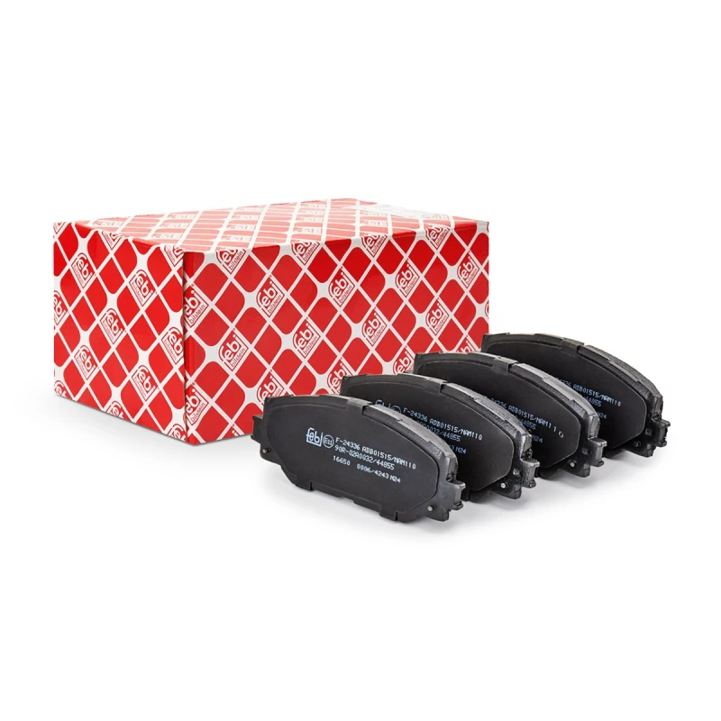 Image of FEBI BILSTEIN 16650 Brake pad set Front Axle, excl. wear warning contact Brake Pad Set,disc brake (402)