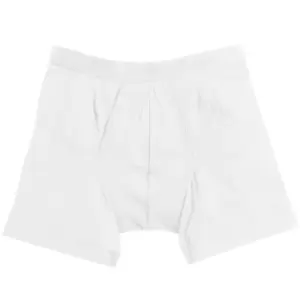 image of Fruit Of The Loom Mens Classic Boxer Shorts (Pack Of 2) (2XL) (White)