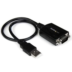 Image of StarTech 1 Port Professional USB to Serial Adapter Cable with COM Retention