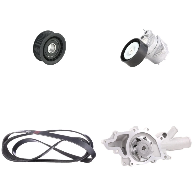 Image of RIDEX 4172P0125 Water Pump + V-Ribbed Belt Kit Water Pump + V-Ribbed Belt Kit (4172)