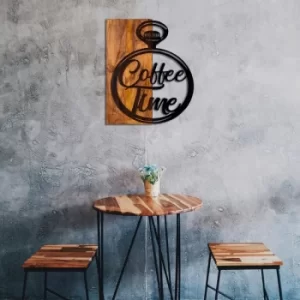 Image of Canteen Walnut Black Decorative Wooden Wall Accessory