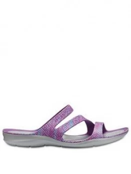 Image of Crocs Swiftwater Graphic Sandal Amethyst