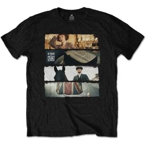 Image of Peaky Blinders - Slices Unisex Medium T-Shirt - Black