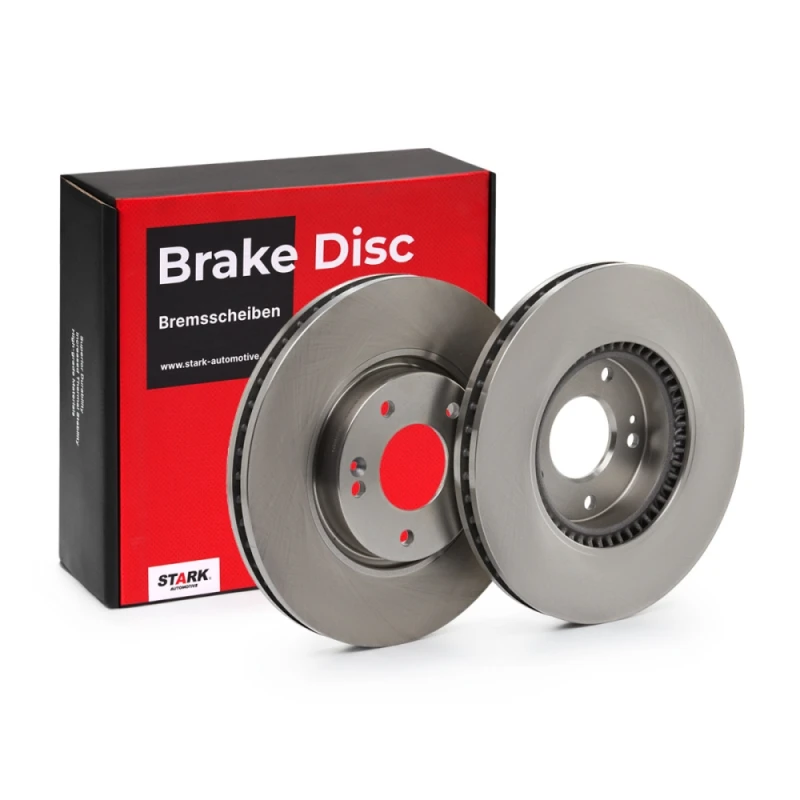 Image of STARK SKBD-0020256 Brake disc Front Axle, Vented, Cast Iron, Uncoated, Untreated, without bolts/screws Cast Iron Brake Disc (82)