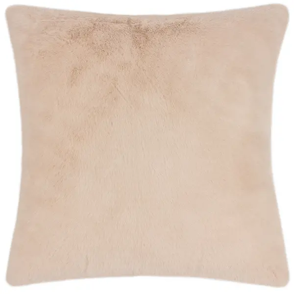 image of Stanza Faux Fur Cushion Brulee, Brulee / 55 x 55cm / Polyester Filled