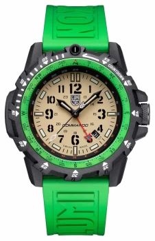 image of Luminox Commando Raider Sand Dial Green Silicone Strap Watch