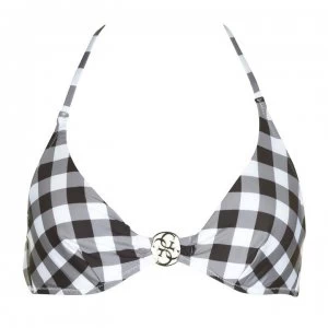 image of Guess Gingham Bandeau Bikini Top - FW98