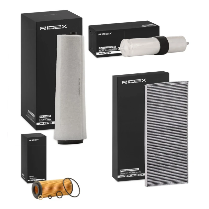 Image of RIDEX 4055F11738 Filter Set with gaskets/seals, with pre-filter Filter Set (4055)