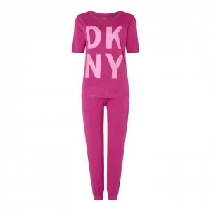 DKNY Side Panel Jogger Pyjama Set - 651 DKPK PRT